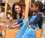 The Duchess of Cambridge takes her landmark survey to London during a breakfast visit to LEYF (London Early Years Foundation) at Stockwell Gardens Nursery & Pre-school.