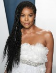 Gabrielle Union arrives at the 2020 Vanity Fair Oscar Party held at the Wallis Annenberg Center for...