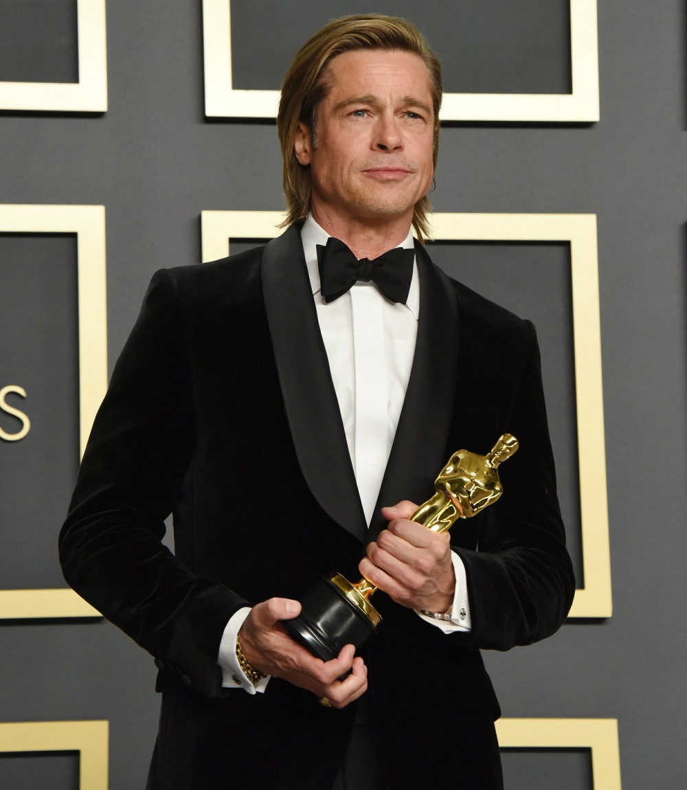 Brad Pitt in the press room during the 92nd Annual Academy Awards at Hollywood and Highland on Febru...