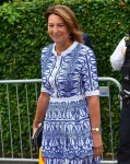 Carole Middleton attends day nine of the Wimbledon Tennis Championships
