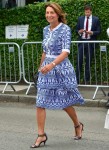 Carole Middleton attends day nine of the Wimbledon Tennis Championships