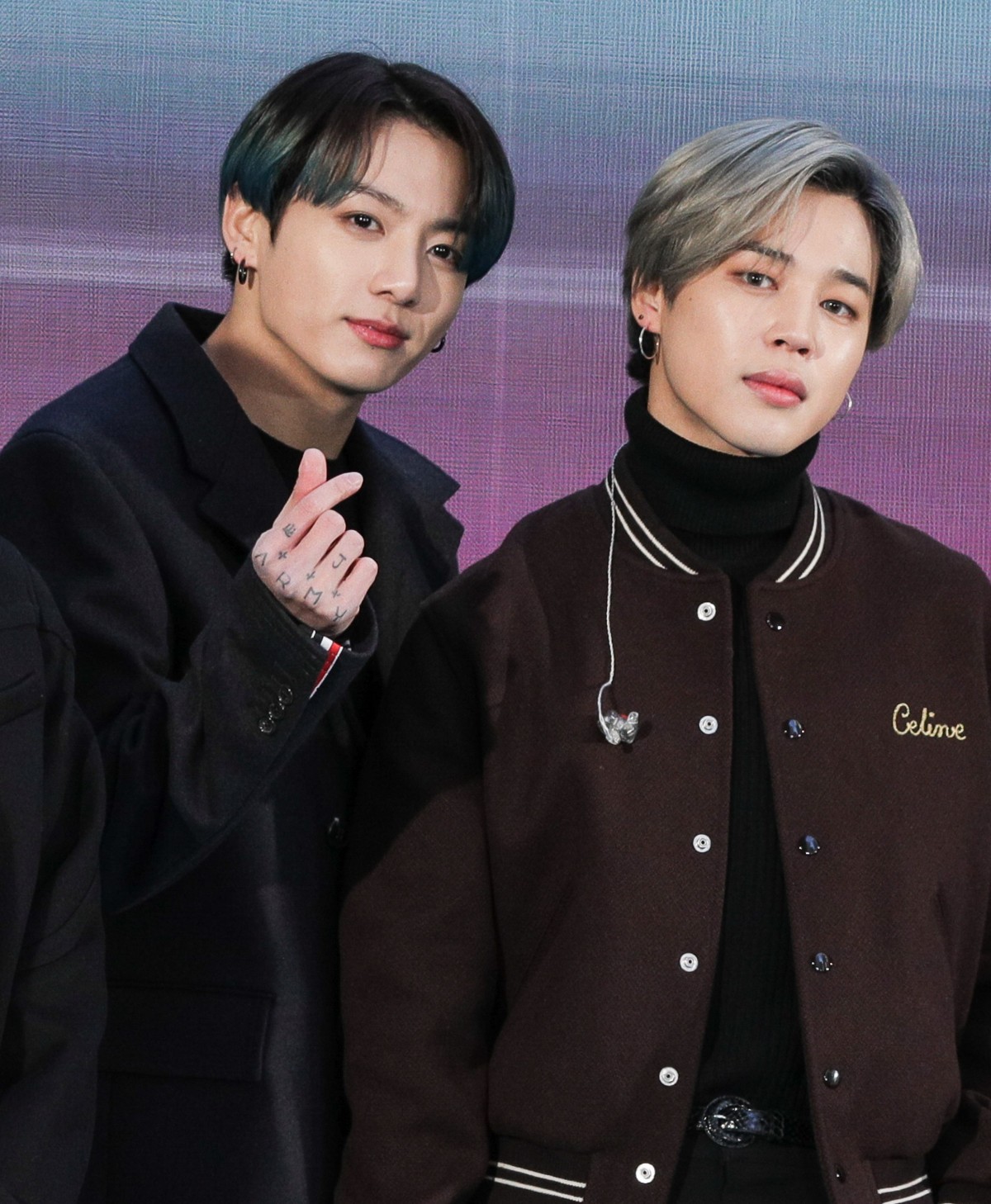 Jungkook, Jimin at a public appearance f...