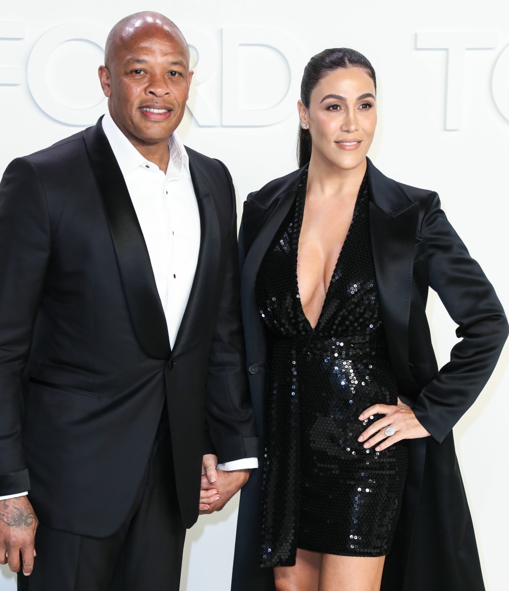 Dr. Dre and Nicole Young arrive at the Tom Fo...