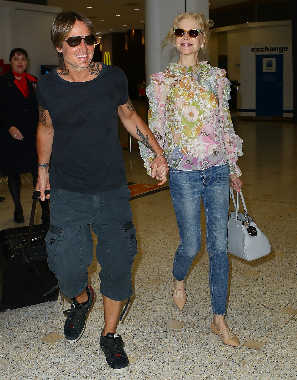 Nicole Kidman and Keith Urban arrive In Sydney For Christmas