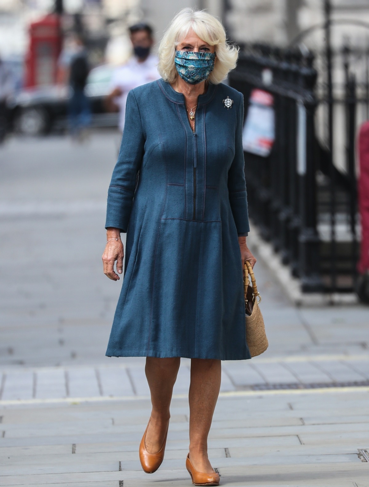 Camilla, the Duchess of Cornwall visits the National Gallery in London.