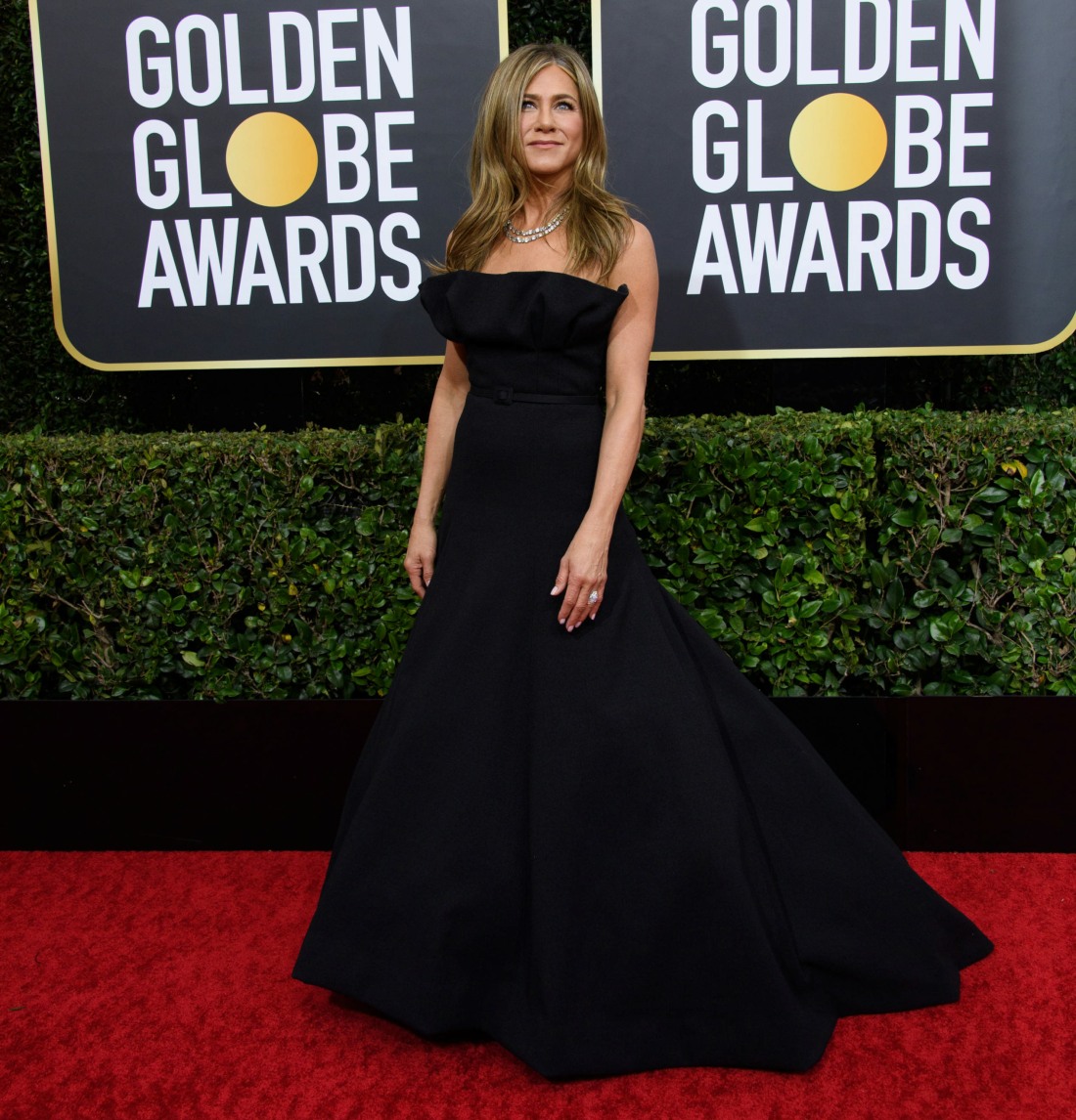 Nominee Jennifer Aniston arrives at the 77th Annual Golden Globe Awards at the Beverly Hilton in Beverly Hills, CA on Sunday, January 5, 2020.