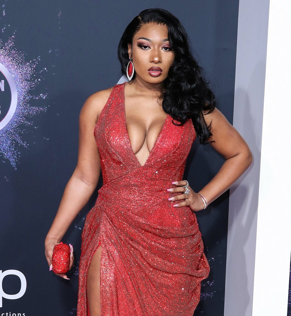 Rapper Megan Thee Stallion arrives at the 2019 American Music Awards held at Microsoft Theatre L.A. Live on November 24, 2019 in Los Angeles, California, United States.