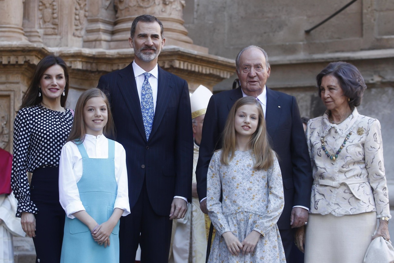 Spanish Royals attend Easter Mass in Palma de Mallorca