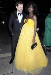 Jodie Turner-Smith and Joshua Jackson at the Vogue & Tiffany Fashion Film Party at Annabel's