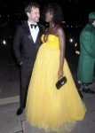 Jodie Turner-Smith and Joshua Jackson at the Vogue & Tiffany Fashion Film Party at Annabel's