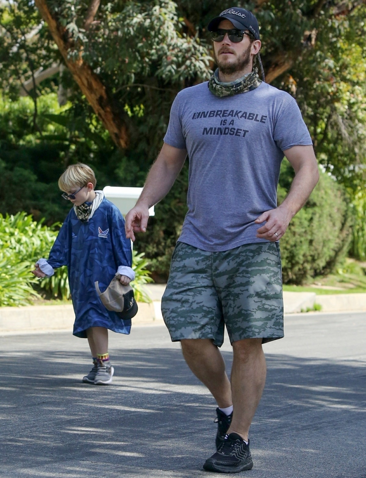 Chris Pratt and Katherine Schwarzenegger take a Family Walk