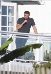 Ben Affleck enjoys a smoke and Diet Coke at girlfriend Ana de Armas' beach house photoshoot