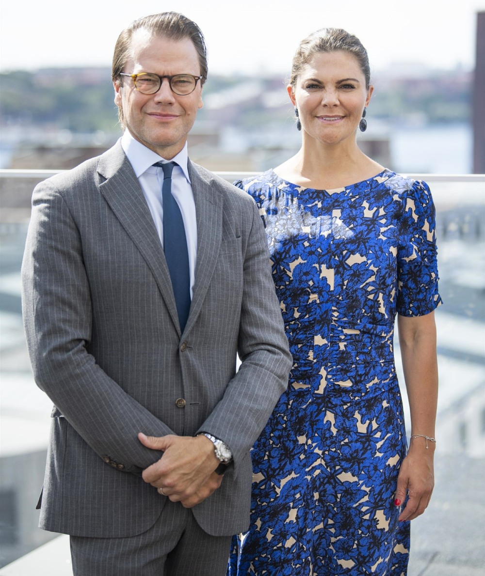 Prince Daniel and crown princess Victoria visiting the Swedish hospitality industry employer's organization Visita
