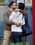 Katie Holmes and Emilio Vitolo are all smiles as they continue another steamy make-out session outside his restaurant in NYC