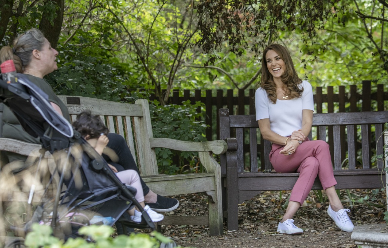 Her Royal Highness in Battersea Park listening directly to parents about their experiences of parent-to-parent support.