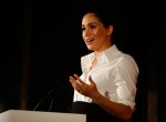 Britain's Meghan, Duchess of Sussex presents the Celebrating Excellence Award to Nathan Forster, a former soldier of the Army's Parachute Regiment, at the annual Endeavour Fund Awards at Draper’s Hall in London on February 7, 2019. - The Royal Foundation's Endeavour Fund Awards celebrate the achievements of wounded, injured and sick servicemen and women who have taken part in sporting and adventure challenges over the last year. Forster suffered serious injuries whilst serving with the Parachute Regiment in Afghanistan. With Flying for Freedom Nathan discovered a passion and aptitude for flying and in only five years, he has gone from having no experience of flying, to flying 737’s for Thomas Cook.