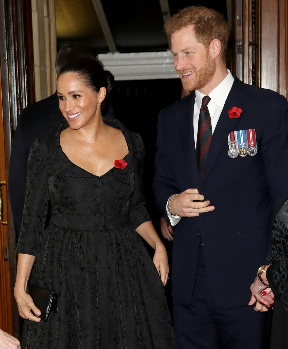 Meghan, Duchess of Sussex and Prince Harry, Duke of Sussex attend the annual Royal British Legion Festival of Remembrance at the Royal Albert Hall on November 09, 2019 in London, England.