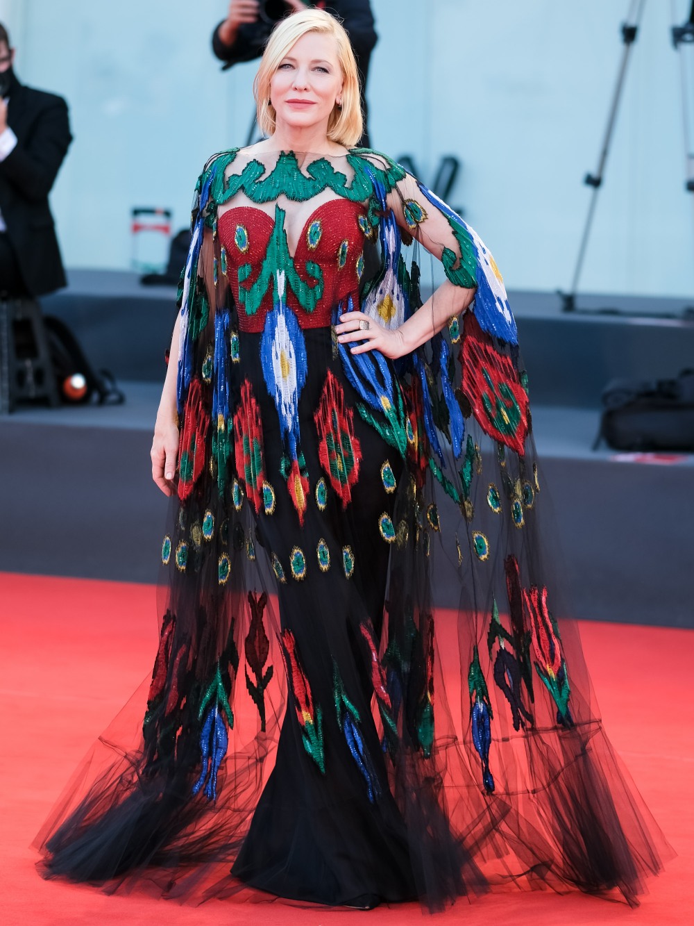 Cate Blanchett poses on the red carpet at Closing Ceremony and Finale during  the 77th Venice International Film Festival ( La Biennale Di Veneziale ) on Saturday 12 September 2020