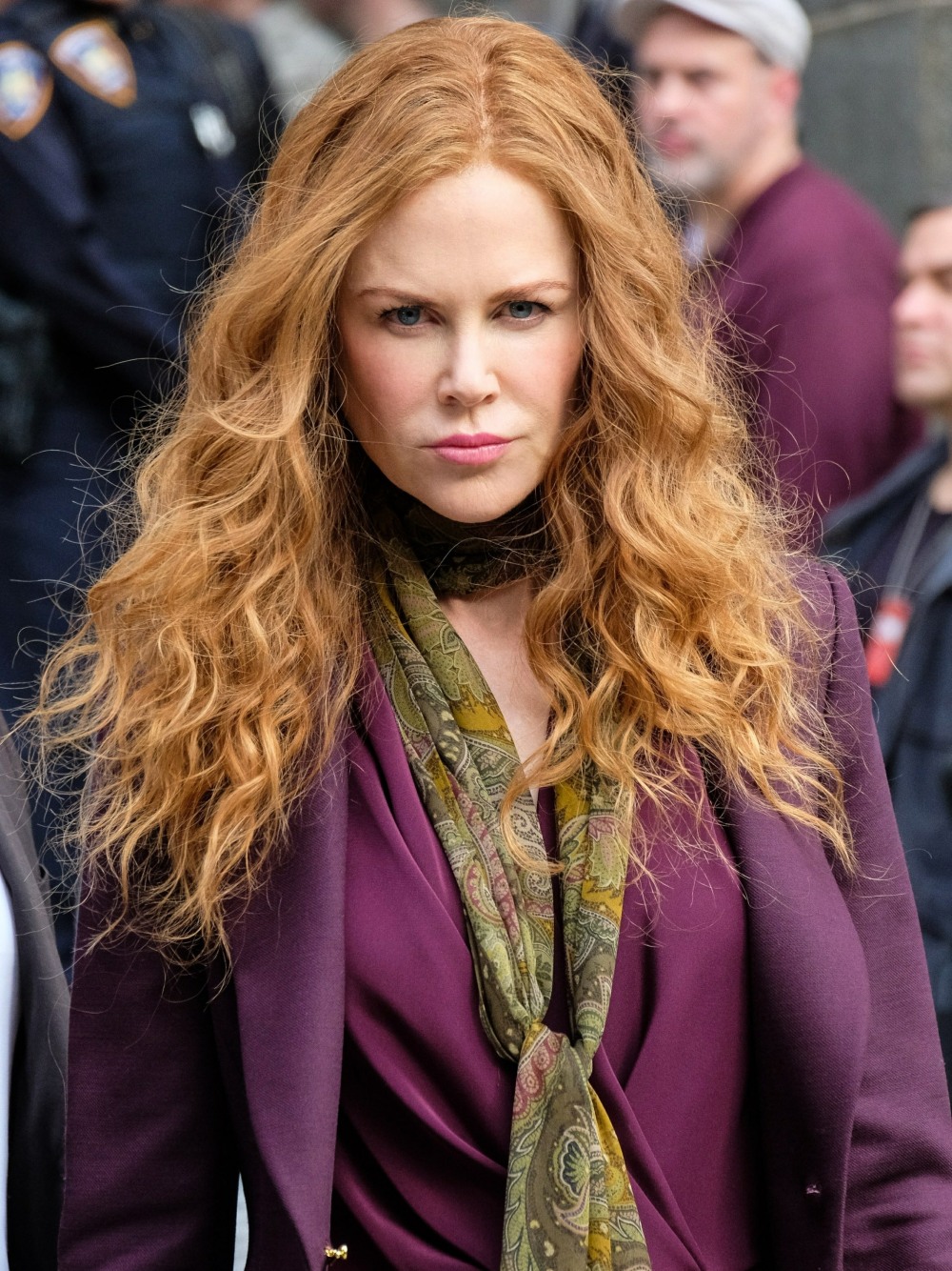 Nicole Kidman films with Hugh Grant and Donald Sutherland in NYC