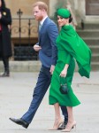 Members of the royal family and politicians are pictured arriving at the Commonwealth Day Service