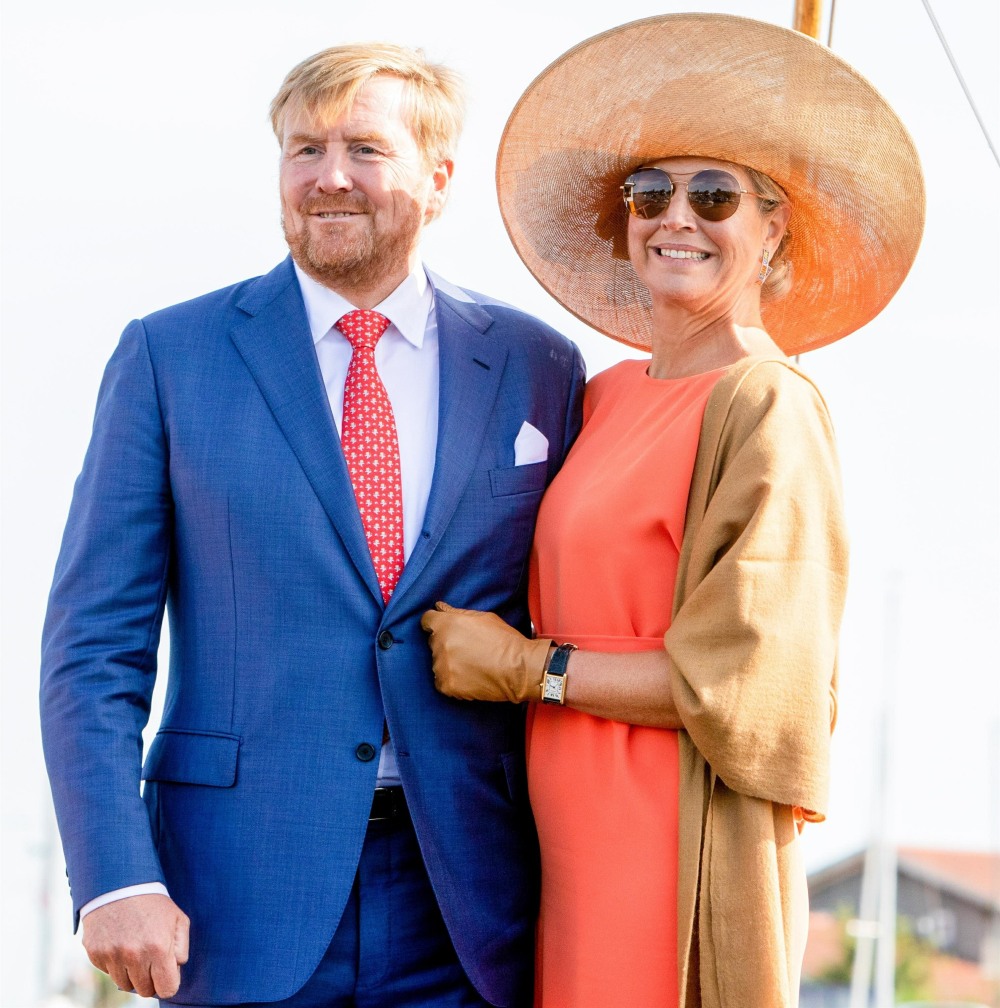 Dutch Royals during the region visit to South East Friesland