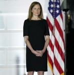 President Donald J. Trump participates in the ceremonial swearing-in of Amy Coney Barrett