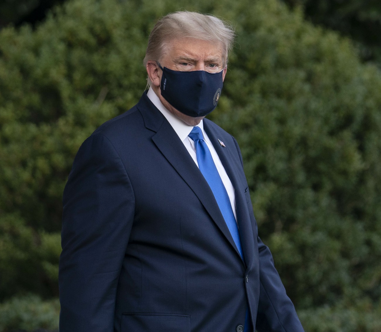 President Trump Departs the White House for Hospital