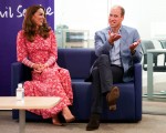 Britain's Prince William and Catherine, Duchess of Cambridge speak to people who found work through a job centre, at the London Bridge Jobcentre, in London