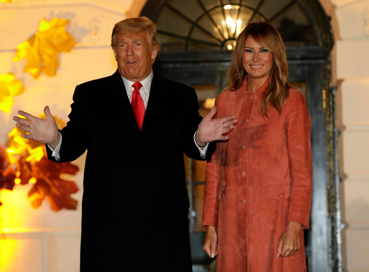 Donald Trump hosts a Halloween event at the White House
