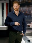 Britain's Prince Harry visits the Silverstone circuit in Towcester