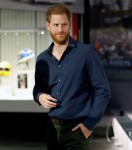 Britain's Prince Harry visits the Silverstone circuit in Towcester