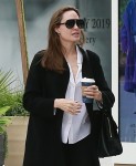 Angelina Jolie spends a day shopping at the mall with her kids and an assistant