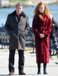 Nicole Kidman and Hugh Grant film a scene for ''The Undoing''