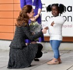 Catherine Duchess of Cambridge attends a National Portrait Gallery workshop at the Evelina Children's Hospital