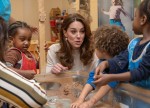 Catherine, Duchess of Cambridge is pictured at LEYF, London