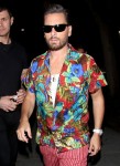 Scott Disick and Amelia Hamlin are seen partying at a Halloween party in Santa Monica!