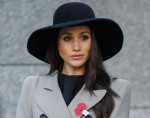 Meghan Markle, the US fiancee of Britain's Prince Harry, attends an Anzac Day dawn service at Hyde Park Corner in London on April 25, 2018. 
Anzac Day commemorates Australian and New Zealand casualties and veterans of conflicts and marks the anniversary of the landings in the Dardanelles on April 25, 1915 that would signal the start of the Gallipoli Campaign during the First World War.