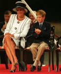 HRH PRINCESS OF WALES
(HRH Princess Diana).
With HRH PRINCE HARRY.
Seen at the VJ Day Celebrations.
COMPULSORY CREDIT: UPPA/Photoshot
Photo URK 010143/G-29  19.08.1995