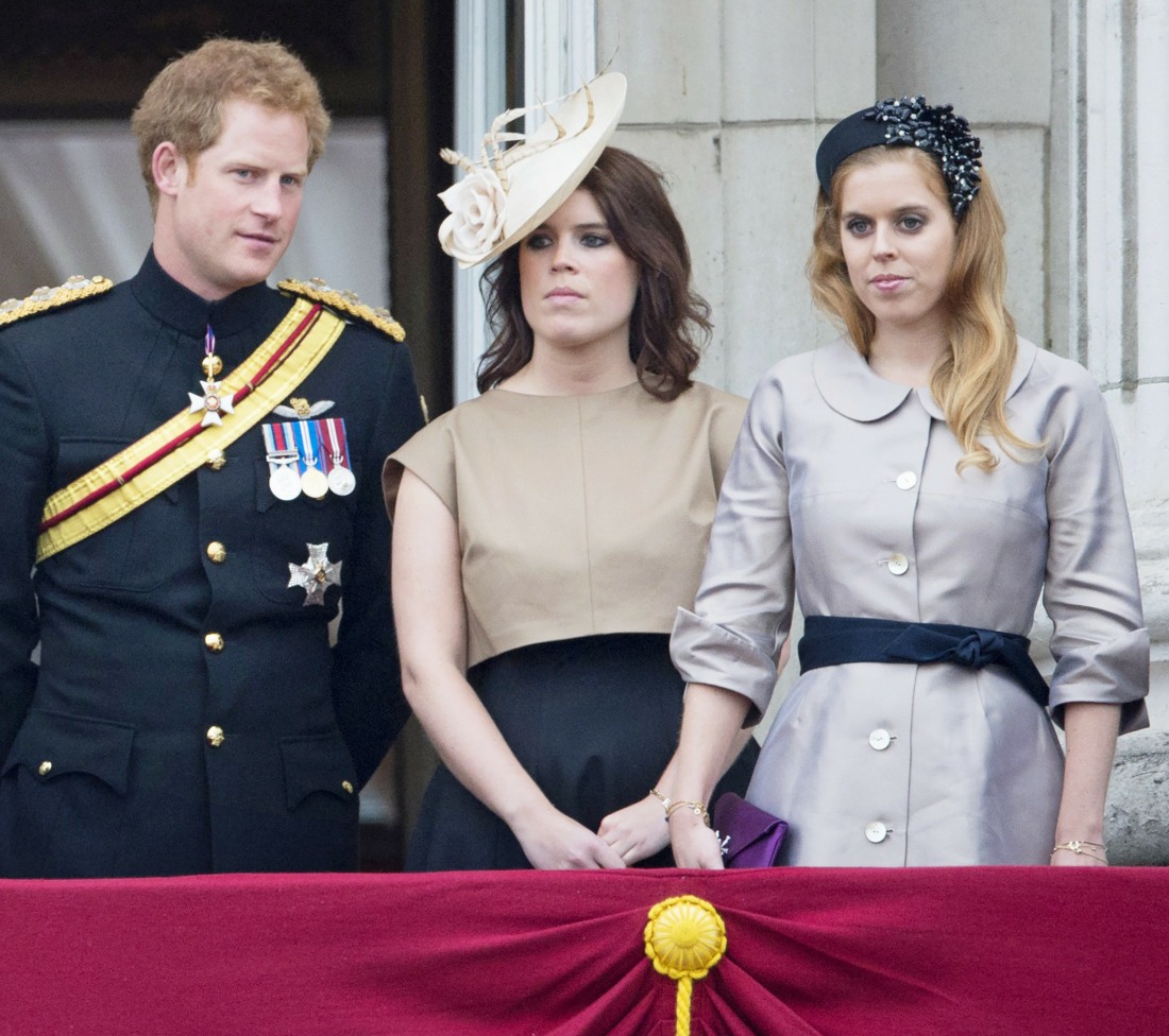 Britain's Prince Harry (L-R), Princess E..........