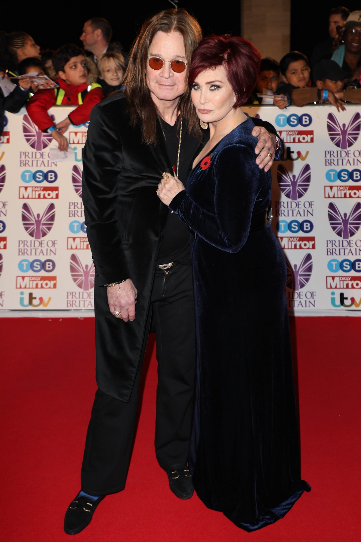 Ozzy Osbourne and Sharon Osbourne arrive for the Pride of Britain Awards, Grosvenor House, London, UK