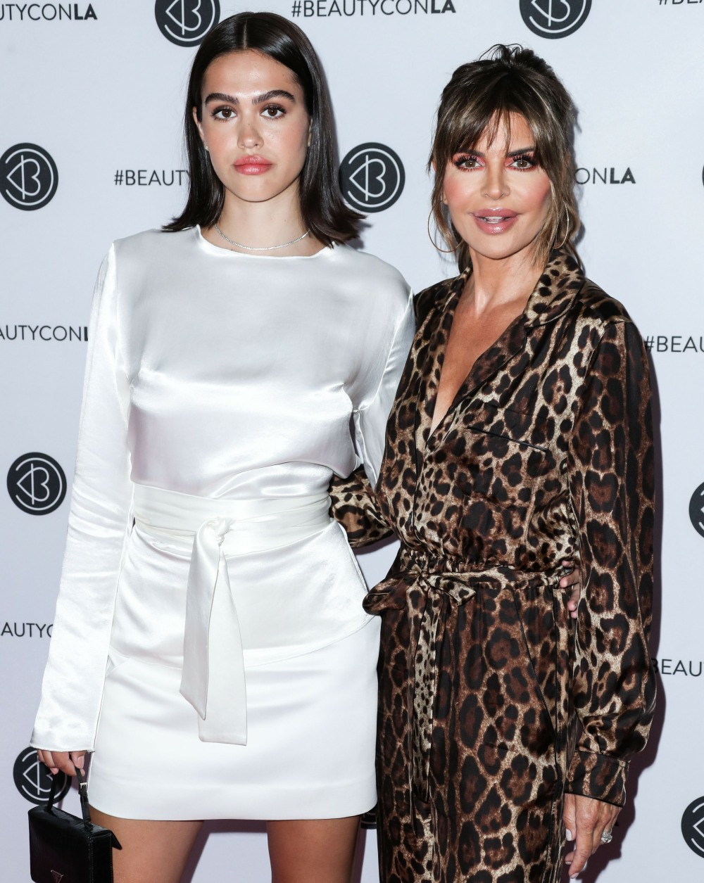 Model Amelia Gray Hamlin and mother/actress Lisa Rinna arrive at the Beautycon Festival Los Angeles 2019 - Day 1 held at the Los Angeles Convention Center on August 10, 2019 in Los Angeles, California, United States.
