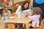 The Duchess of Cambridge takes her landmark survey to London during a breakfast visit to LEYF (London Early Years Foundation) at Stockwell Gardens Nursery & Pre-school.