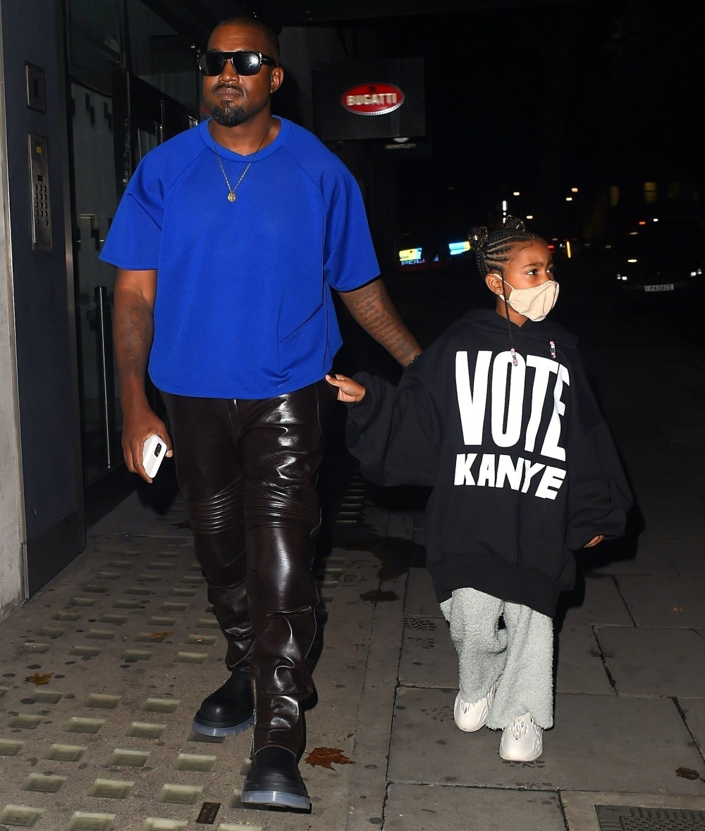 Kanye West has North West advertise his 2020 Presidential campaign at Hakkasan in London!