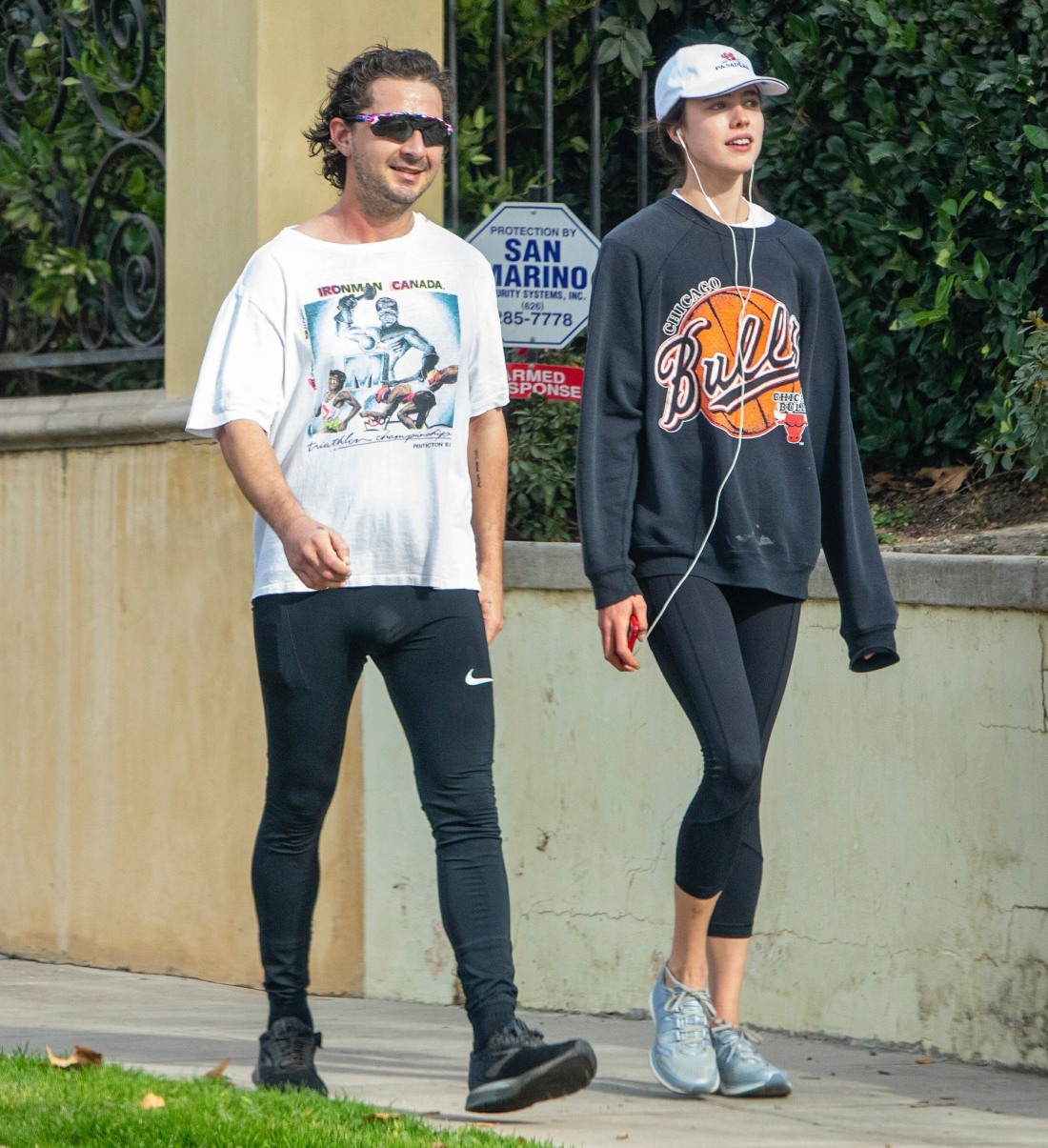 Shia LaBeouf and new girlfriend Margaret Qualley go jogging together