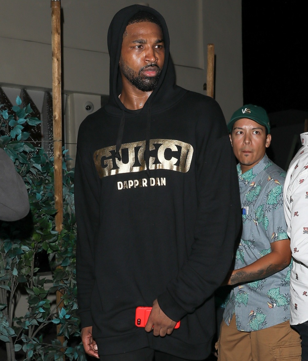 Tristan Thompson exits Drake's afterparty at Delilah at 3:30AM