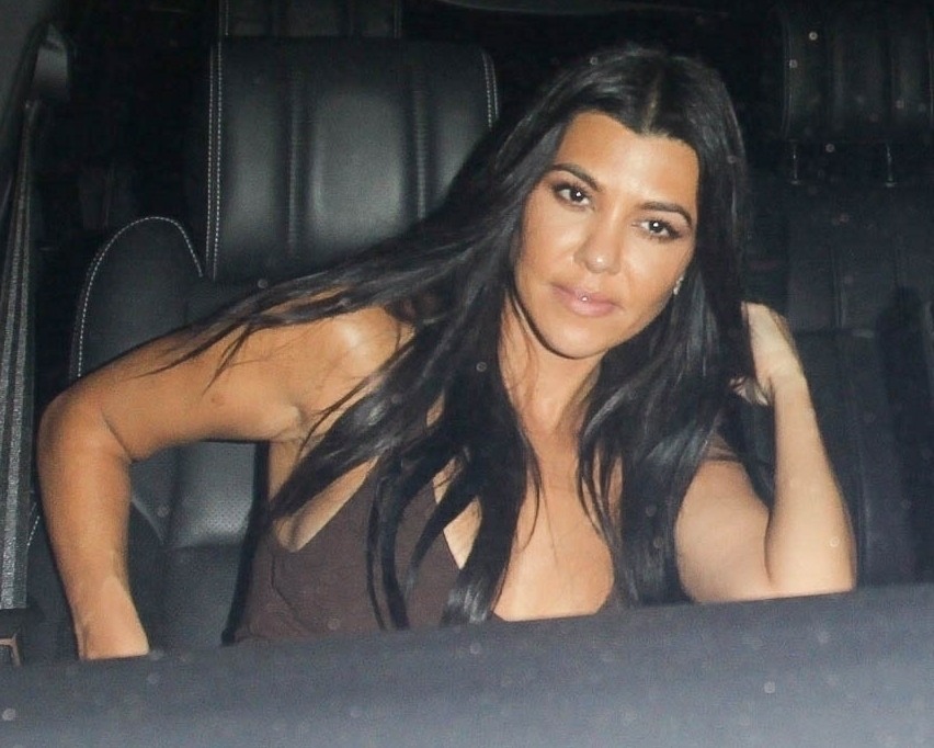 Kourtney Kardashian is spotted leaving the same event as Exes Younes Benjima and Sabbat