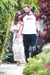 Ben Affleck and Ana De Armas enjoy a nice afternoon walk with their dogs