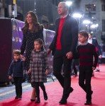 The Cambridge Family attend a special Christmas Pantomime performance at London's Palladium Theatre