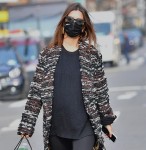 Emily Ratajkowski looks striking as she steps out for a prenatal check-up