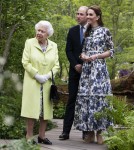 HRH The Queen visiting is shown around 'Back to Nature' by the Duke and Duchess of Cambridge